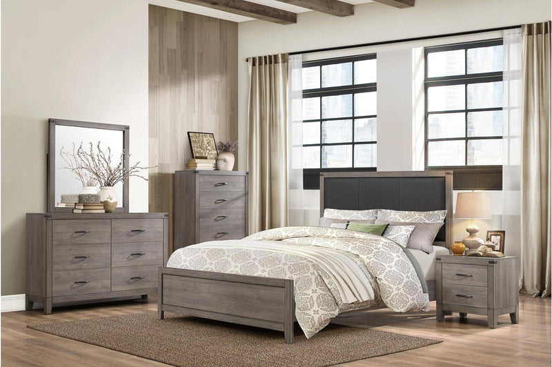 Woodrow 2 Drawer Nightstand in Gray 2042-4 - Town Of Bargains Furniture - NY