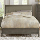 Cotterill Queen Upholstered Sleigh Bed in Gray 1730GY-1