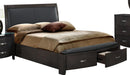 Lyric Queen Sleigh Storage Bed in Brownish Gray 1737NGY-1 - Town Of Bargains Furniture - NY