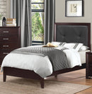 Edina Full Panel Bed in Espresso-Hinted Cherry 2145F-1 - Town Of Bargains Furniture - NY