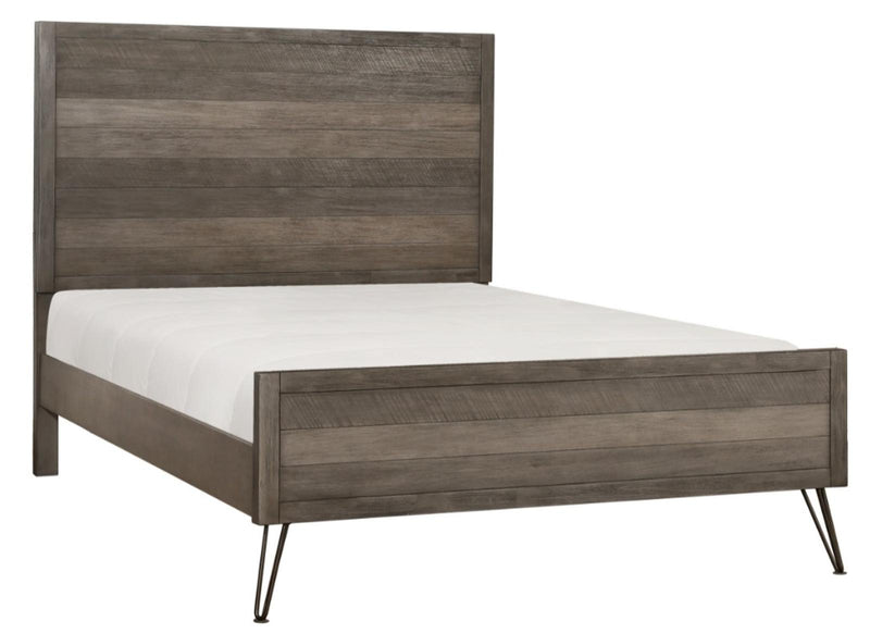 Urbanite King Panel Bed in Tri-tone Gray 1604K-1EK - Town Of Bargains Furniture - NY