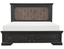 Bolingbrook Queen Upholstered Storage Platform Bed in Coffee 1647-1*