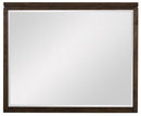 Griggs Mirror in Dark Brown 1669-6