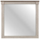 Arcadia Mirror in White & Weathered Gray 1677-6