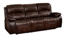 Mahala Double Reclining Sofa in Brown 8200BRW-3