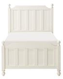 Wellsummer Twin Panel Bed in White 1803WT-1*