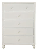 Wellsummer 5 Drawer Chest in White 1803W-9