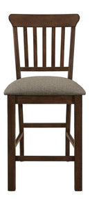 Schleiger Counter Height Chair in Dark Brown (Set of 2)