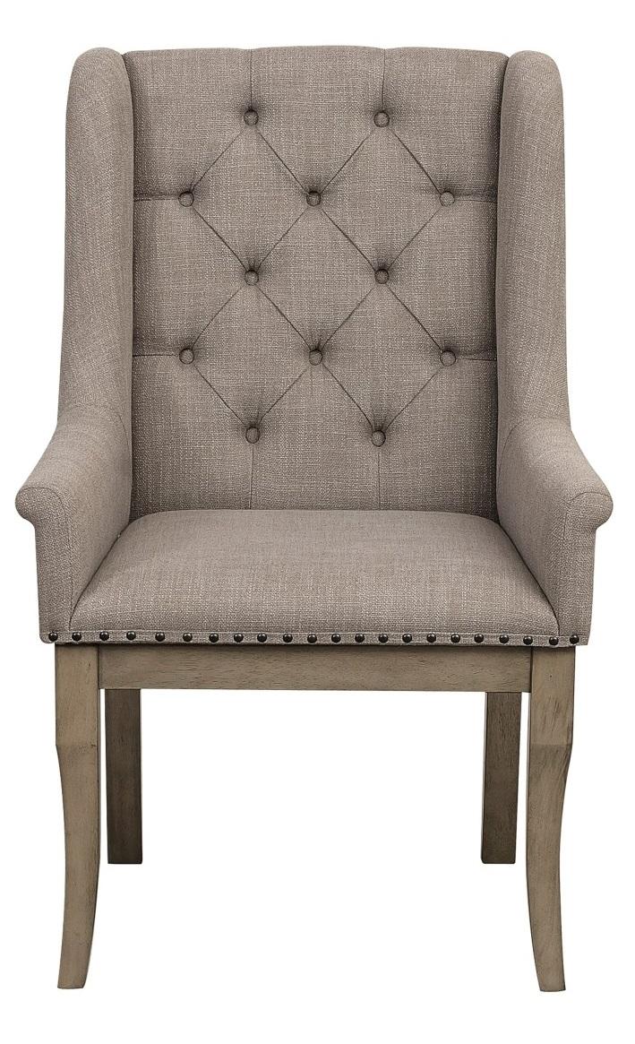 Vermillion Arm Chair in Gray (Set of 2) image