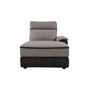 Laertes Right Side Chaise in Taupe Gray 8318-5R