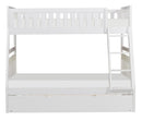 Galen Twin/Full Bunk Bed w/ Twin Trundle in White B2053TFW-1*R