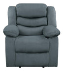 Discus Double Reclining Chair in Gray 9526GY-1