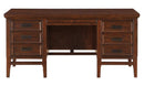 Frazier Executive Desk in Brown Cherry 1649-17 - Town Of Bargains Furniture - NY
