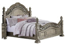 Catalonia Queen Poster Bed in Platinum Gold 1824PG-1* - Town Of Bargains Furniture - NY