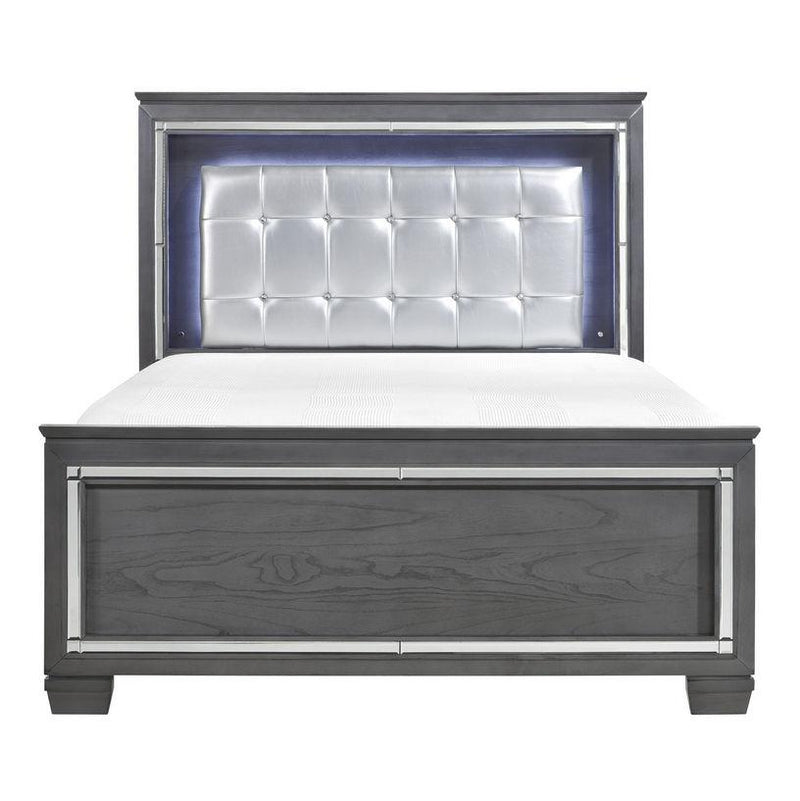 Allura Queen Panel Bed in Gray 1916GY-1* image