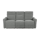 Edition Power Double Lay Flat Reclining Sofa in Dove Grey 9804DV-3PWH