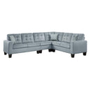Lantana 2-Piece Reversible Sectional in Gray 9957GY*SC