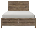 Mandan Queen Panel Bed in Weathered Pine 1910-1*