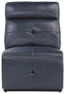 Avenue Armless Reclining Chair in Navy 9469NVB-AR - Town Of Bargains Furniture - NY