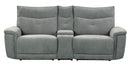 Tesoro Power Double Reclining Loveseat in Dark Gray 9509DG-2CNPWH*