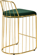 Gio Green Velvet Stool - Town Of Bargains Furniture - NY