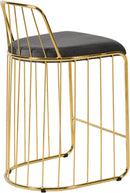 Gio Grey Velvet Stool - Town Of Bargains Furniture - NY