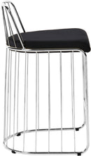 Gio Black Velvet Stool - Town Of Bargains Furniture - NY