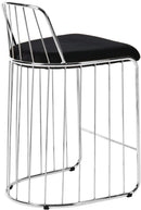 Gio Black Velvet Stool - Town Of Bargains Furniture - NY