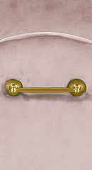 Owen Pink Velvet Bench