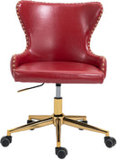 Hendrix Red Faux Leather Office Chair - Town Of Bargains Furniture - NY