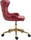 Hendrix Red Faux Leather Office Chair - Town Of Bargains Furniture - NY