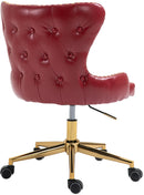 Hendrix Red Faux Leather Office Chair - Town Of Bargains Furniture - NY
