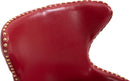 Hendrix Red Faux Leather Office Chair - Town Of Bargains Furniture - NY