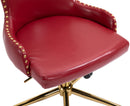Hendrix Red Faux Leather Office Chair - Town Of Bargains Furniture - NY