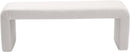 Minimalist Cream Velvet Bench - Town Of Bargains Furniture - NY