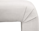 Minimalist Cream Velvet Bench - Town Of Bargains Furniture - NY