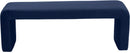 Minimalist Navy Velvet Bench - Town Of Bargains Furniture - NY