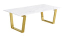 Cameron Gold Coffee Table - Town Of Bargains Furniture - NY
