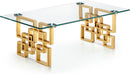 Pierre Gold Coffee Table - Town Of Bargains Furniture - NY