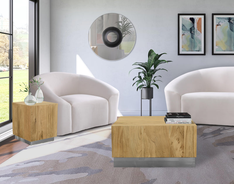 Acacia Chrome End Table - Town Of Bargains Furniture - NY