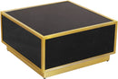 Glitz Black Faux Marble Coffee Table - Town Of Bargains Furniture - NY
