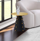 Raven Black / Gold End Table - Town Of Bargains Furniture - NY