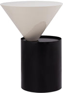 Damon White End Table - Town Of Bargains Furniture - NY