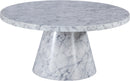 Omni White Faux Marble Coffee Table - Town Of Bargains Furniture - NY