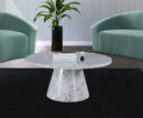 Omni White Faux Marble Coffee Table - Town Of Bargains Furniture - NY
