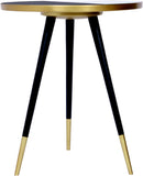 Reflection Gold / Black End Table - Town Of Bargains Furniture - NY