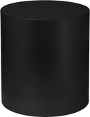 Cylinder Matte Black End Table - Town Of Bargains Furniture - NY