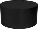 Cylinder Matte Black Coffee Table - Town Of Bargains Furniture - NY