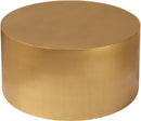 Cylinder Brushed Gold Coffee Table - Town Of Bargains Furniture - NY