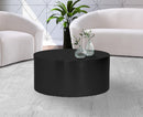 Cylinder Matte Black Coffee Table - Town Of Bargains Furniture - NY
